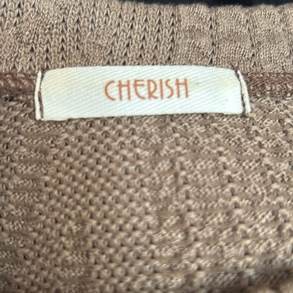 Cherish Textured Top Tan/Taupe Medium - Picture 6 of 7